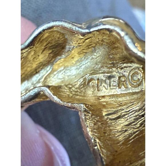 Vintage Ciner Signed 1/20 14k Doorknocker Earrings - Picture 12 of 13